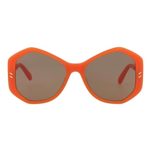 Stella McCartney Womens Round/Oval Orange Orange Brown Fashion Designer Eyewear - Picture 1 of 4